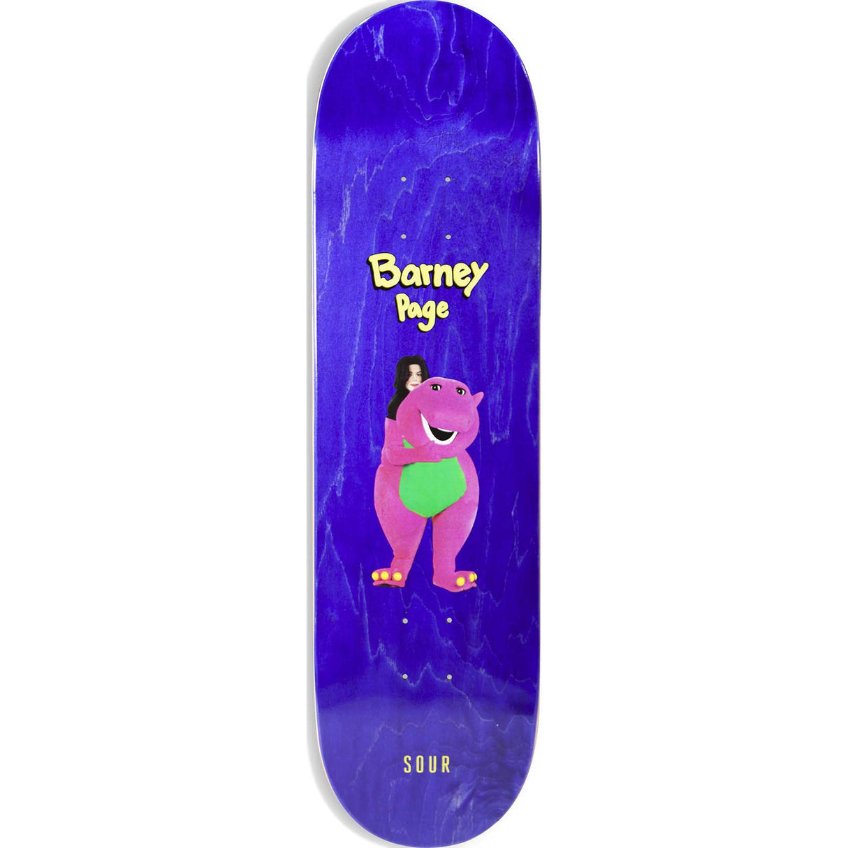 Sour Peek a Boo Skateboard Deck - Barney 8.5"
