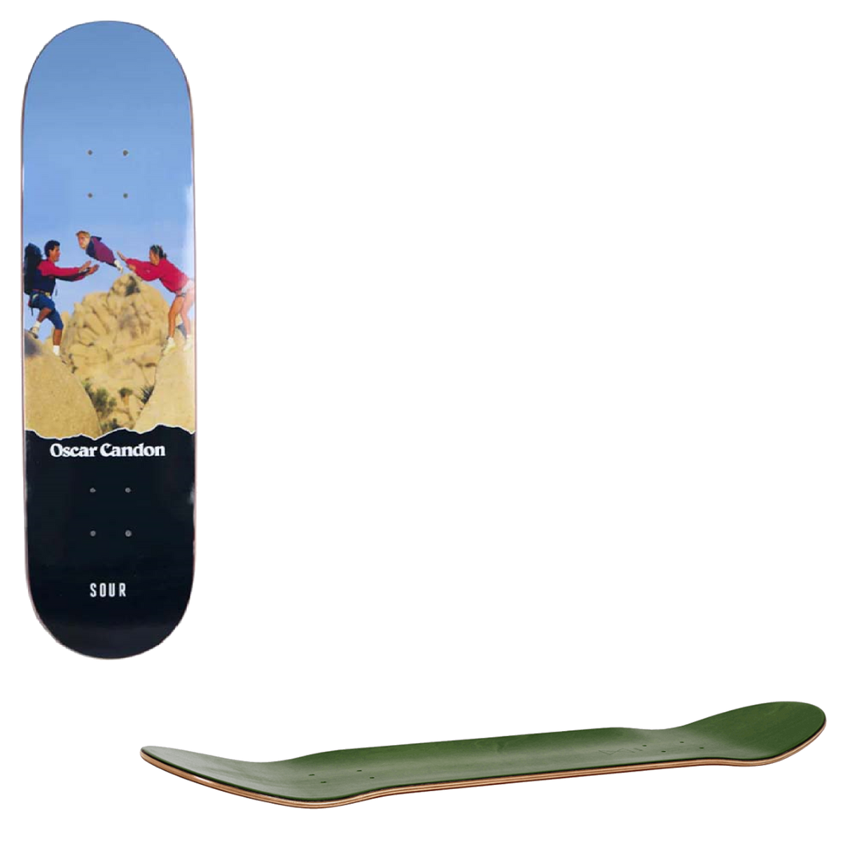 Sour Solution Oscar Flying Baby Skateboard Deck - 8"