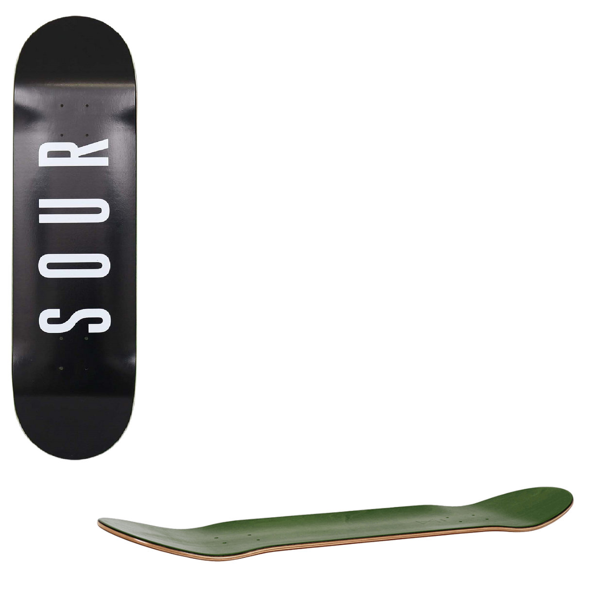 Sour Solution Sour Army Skateboard Deck - Black 8"