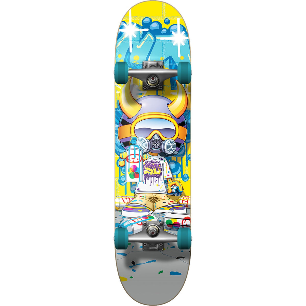 Speed Demons Tagger Complete Skateboard 8"