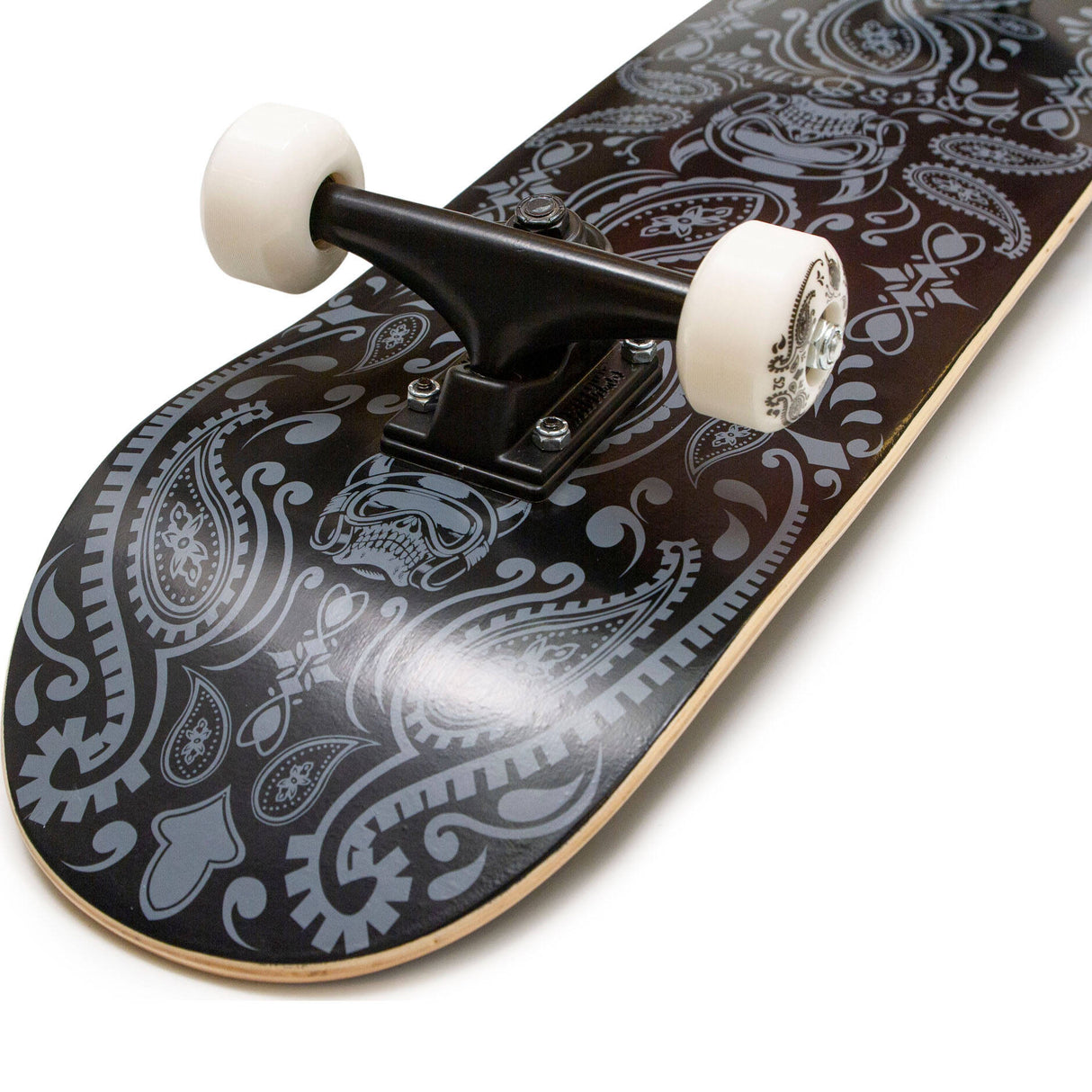 Speed Demons Bandana Complete Skateboard - Black/Black 8.25"