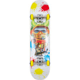 Speed Demons Paintballer Complete Skateboard - White 7.5''