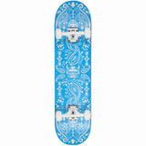 Speed Demons Bandana Complete Skateboard - Blue/White 7.75''