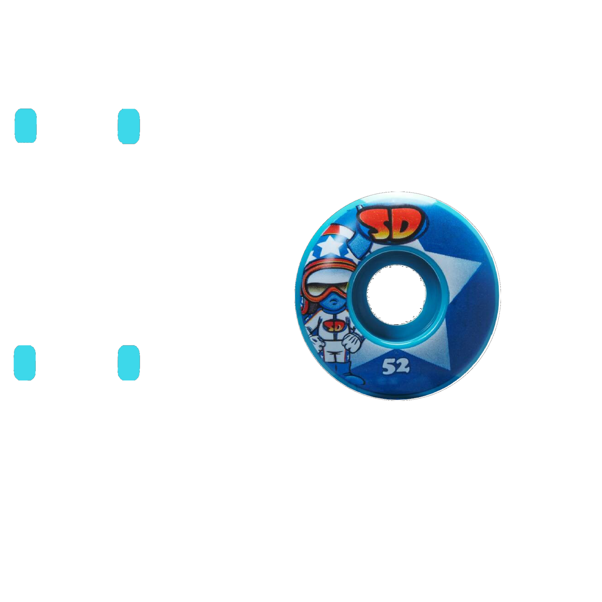 Speed Demons Characters Stars Skateboard Wheels - 53mm