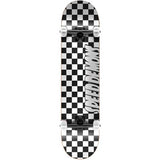 Speed Demons Checkers Complete Skateboard - Black/White 7.5"