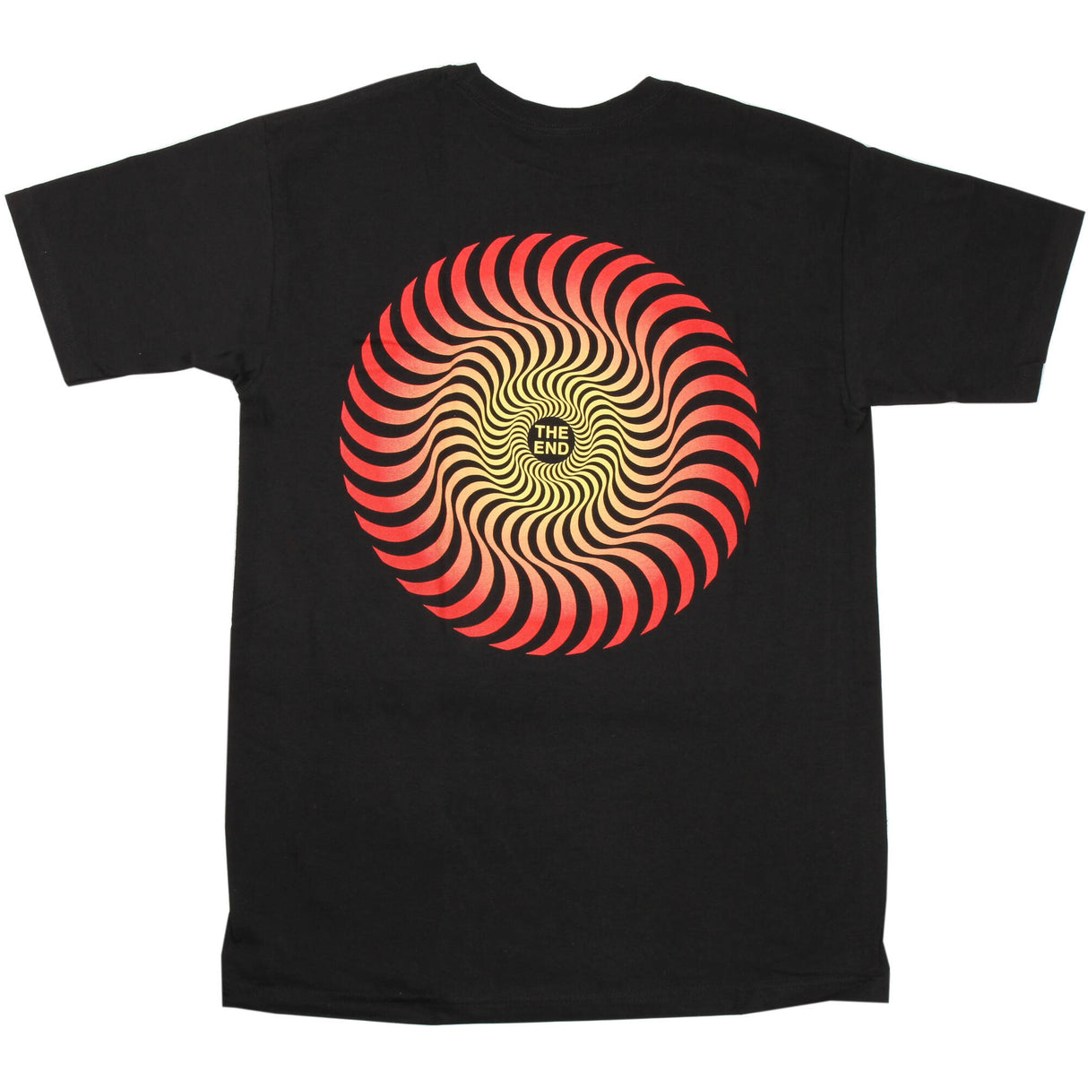 Spitfire Classic Swirl Fade T Shirt - Black/Yellow/Red SML