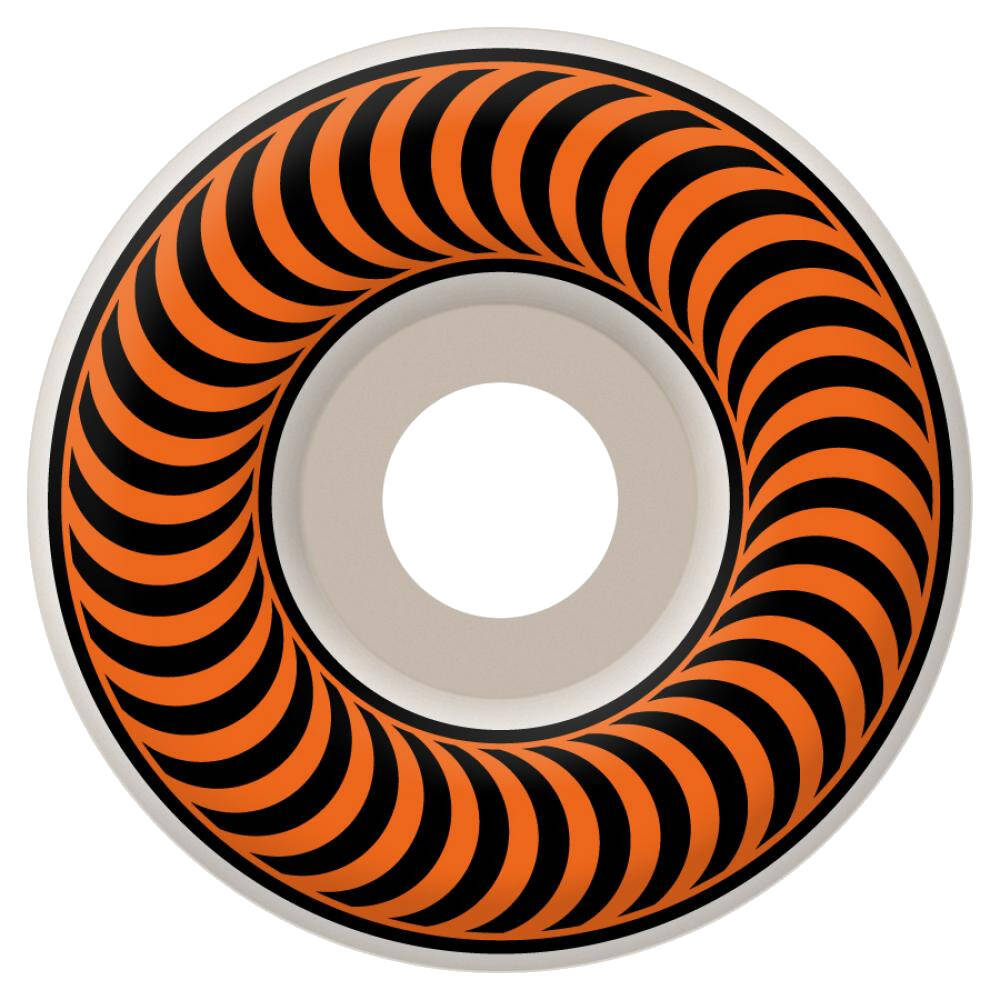 Spitfire Classic Skateboard Wheels - White/Orange 53mm