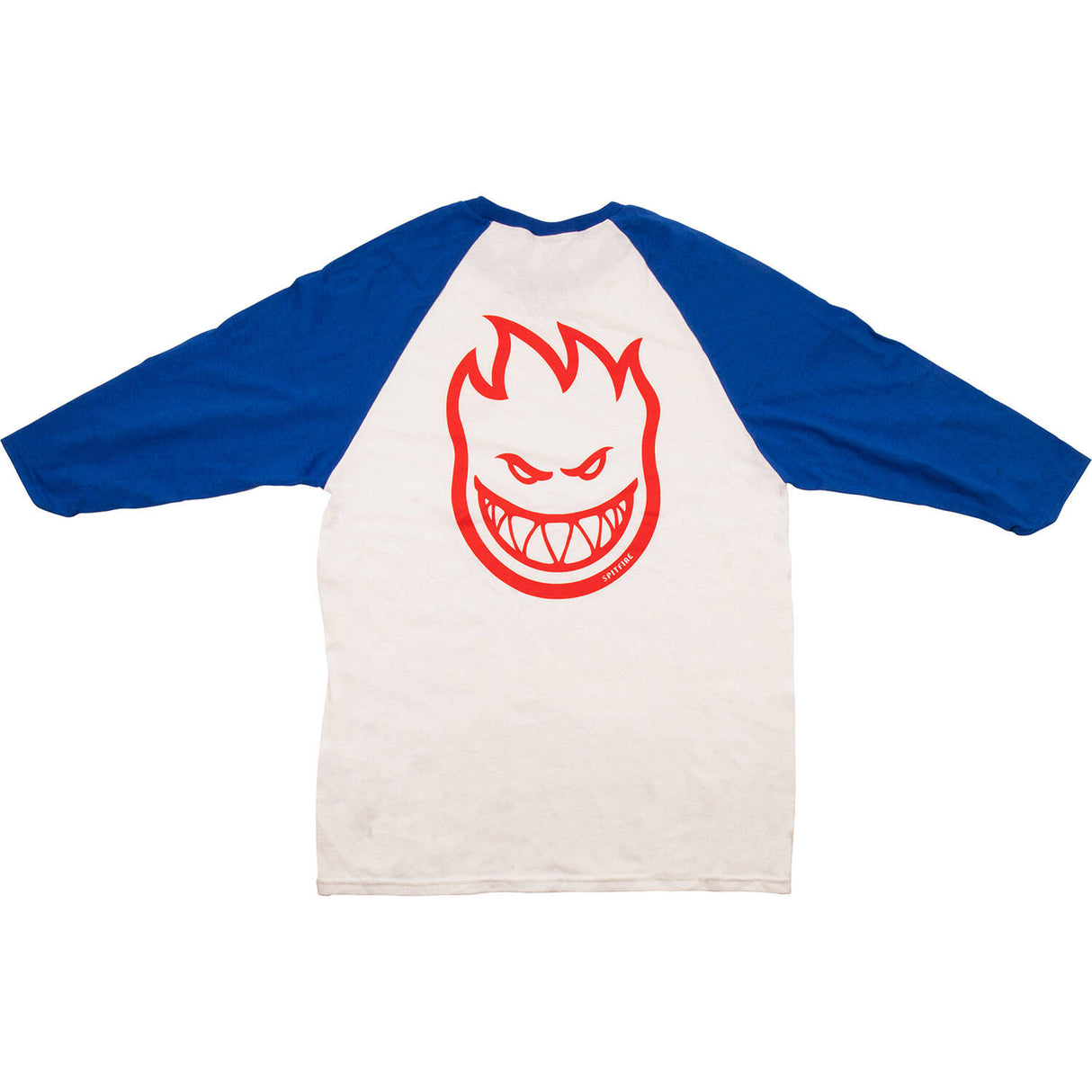 Spitfire Bighead Double 3/4 T Shirt - White/Royal/Red