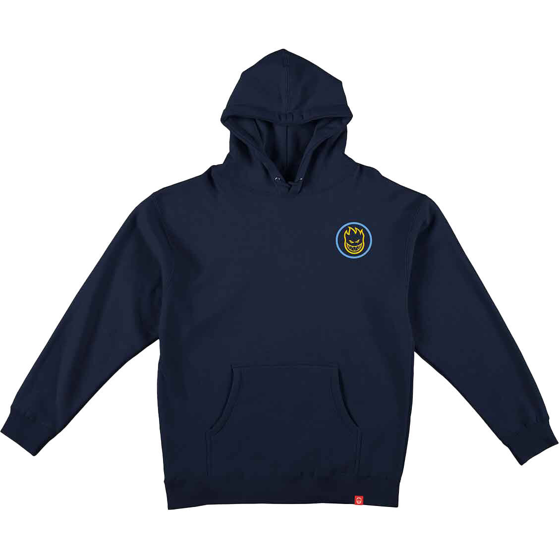 Spitfire Classic Swirl Overlay Hoodie - Deep Navy