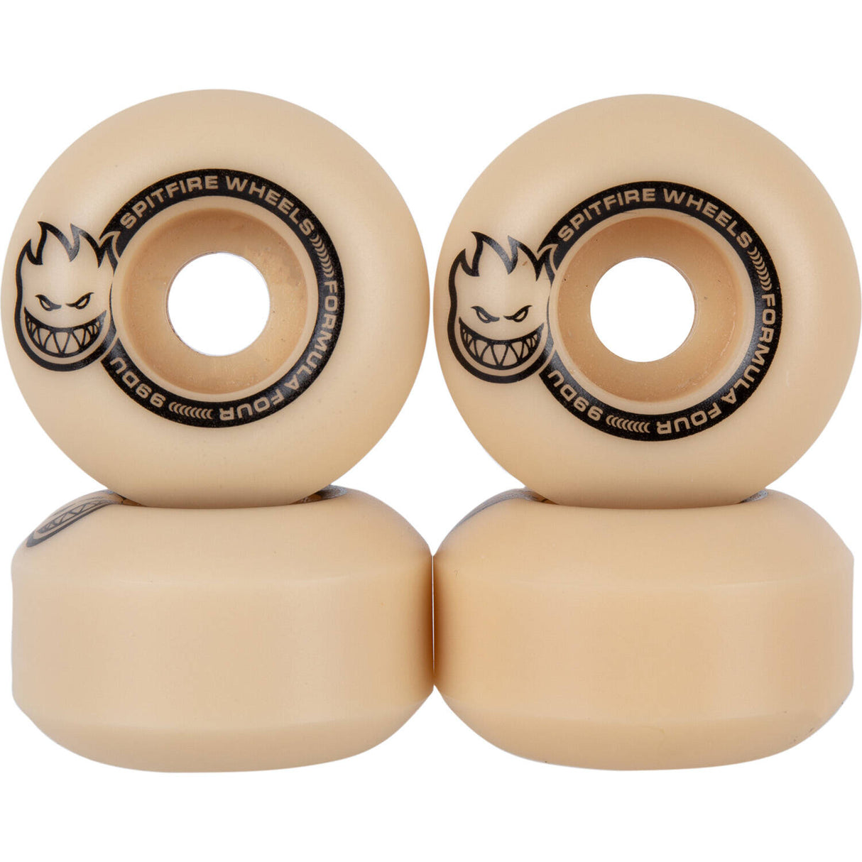 Spitfire Formula Four Lil' Smokies Classic 99 Skateboard Wheels - Natural 50mm (Pack of 4)