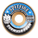 Spitfire Formula Four Conical Full 99D Skateboard Wheels - Blue 56mm (Pack of 4)