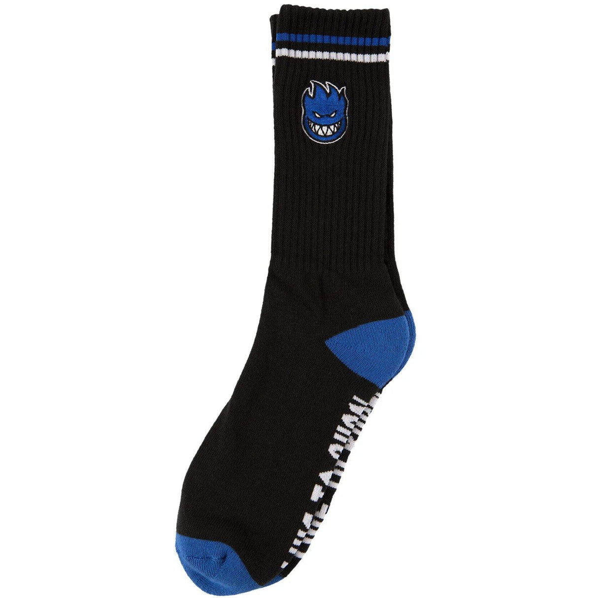 Spitfire Bighead Fill Emb Socks - Black/Blue/White