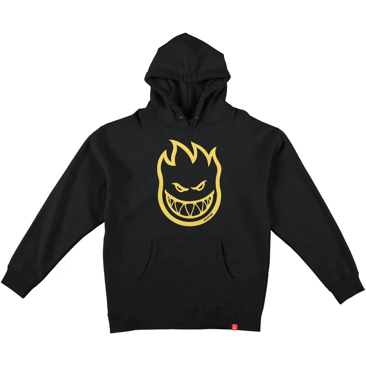 Spitfire Bighead Hoodie - Black/Yellow