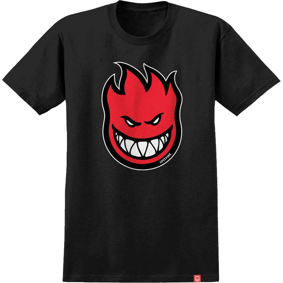 Spitfire Bighead Fill T Shirt - Black/Red