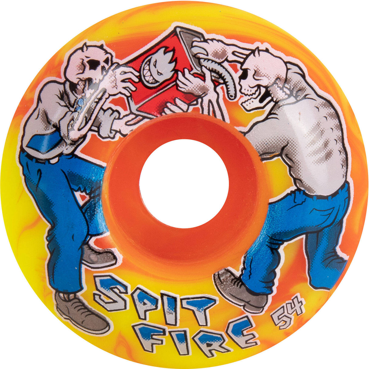 Spitfire Firefight Classics 99 Skateboard Wheels - Yellow/Orange 54mm