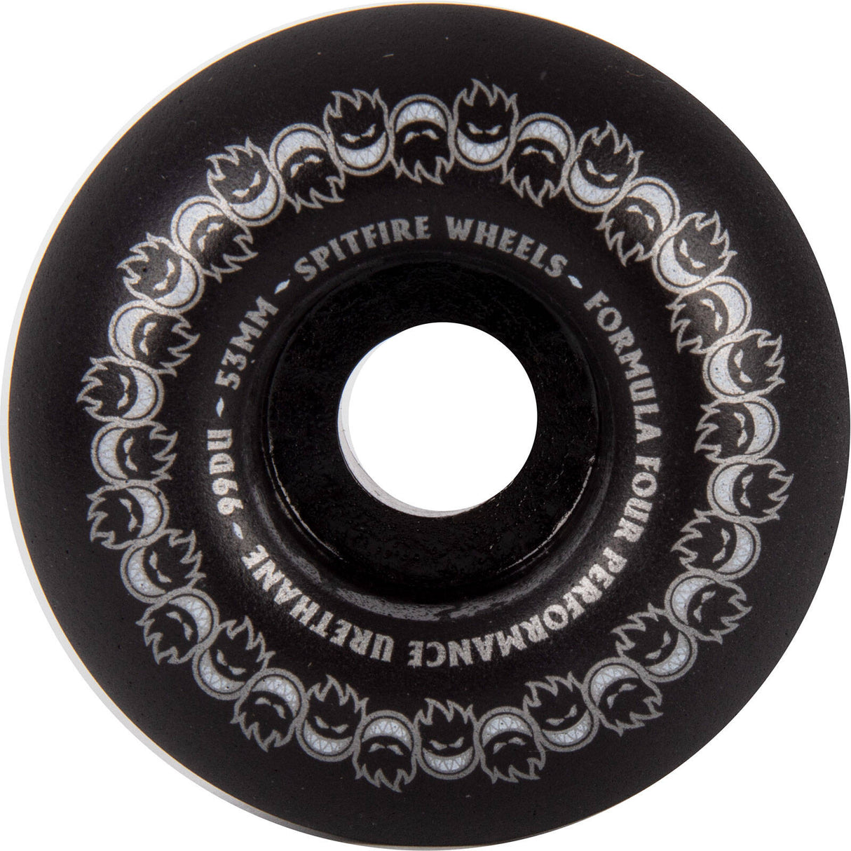 Spitfire Formula Four Repeaters Classic 99 Skateboard Wheels - Black 53mm