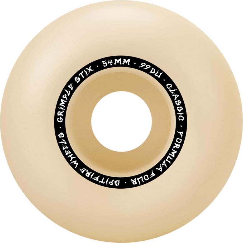 Spitfire x Grimple F4 Furry Classics 99 Skateboard Wheels - White 54mm