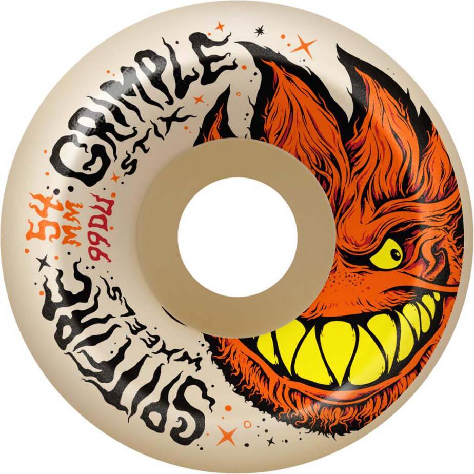 Spitfire x Grimple F4 Grimplehead Lock-In Full 99 Skateboard Wheels - White 54mm