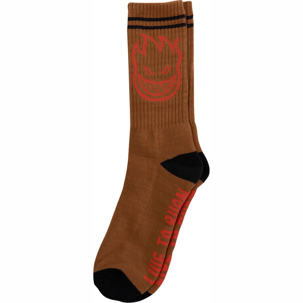 Spitfire Bighead Socks - Brown/Red/Black