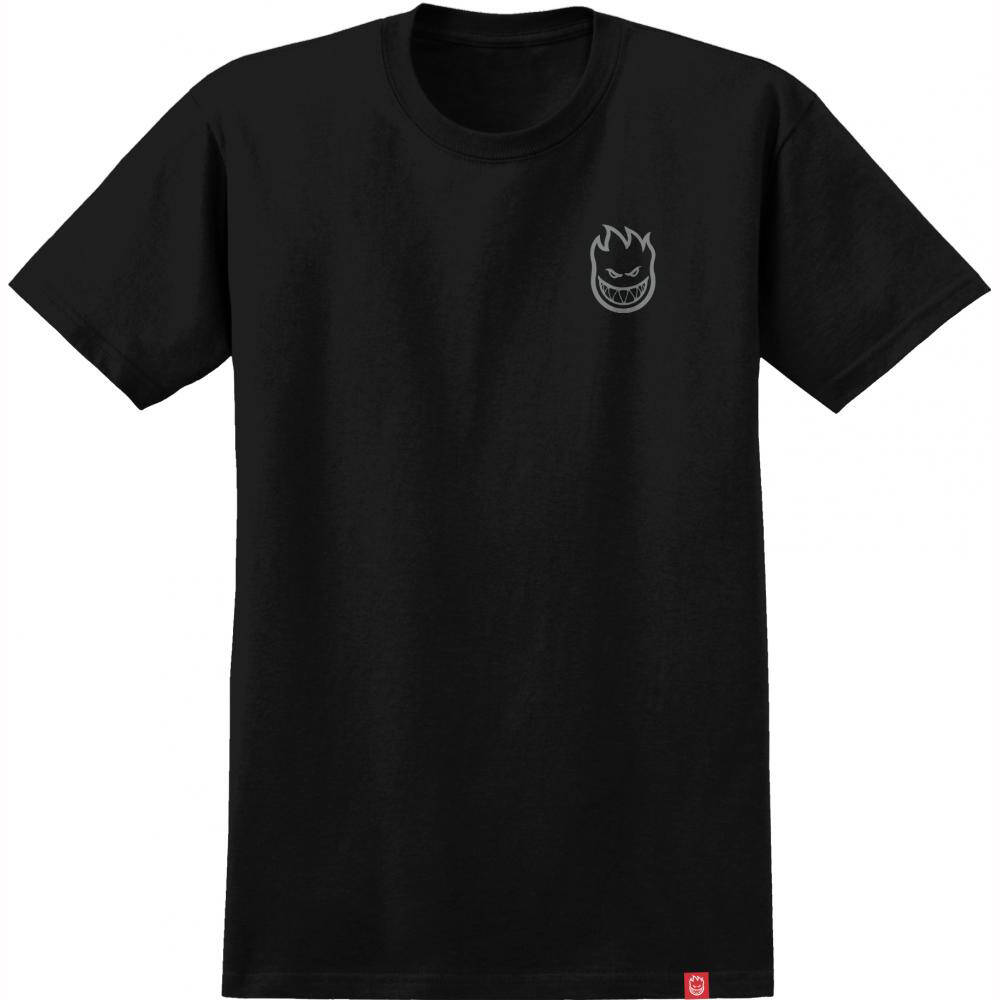 Spitfire Lil Bighead T Shirt - Black/Silver Fleck