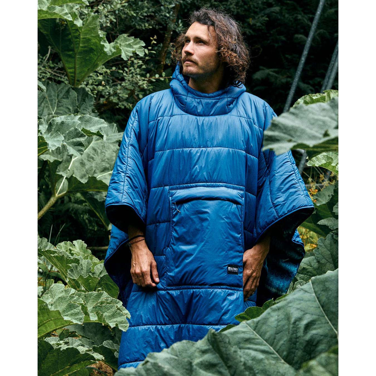 Saltrock Marks Reversible Poncho - Blue