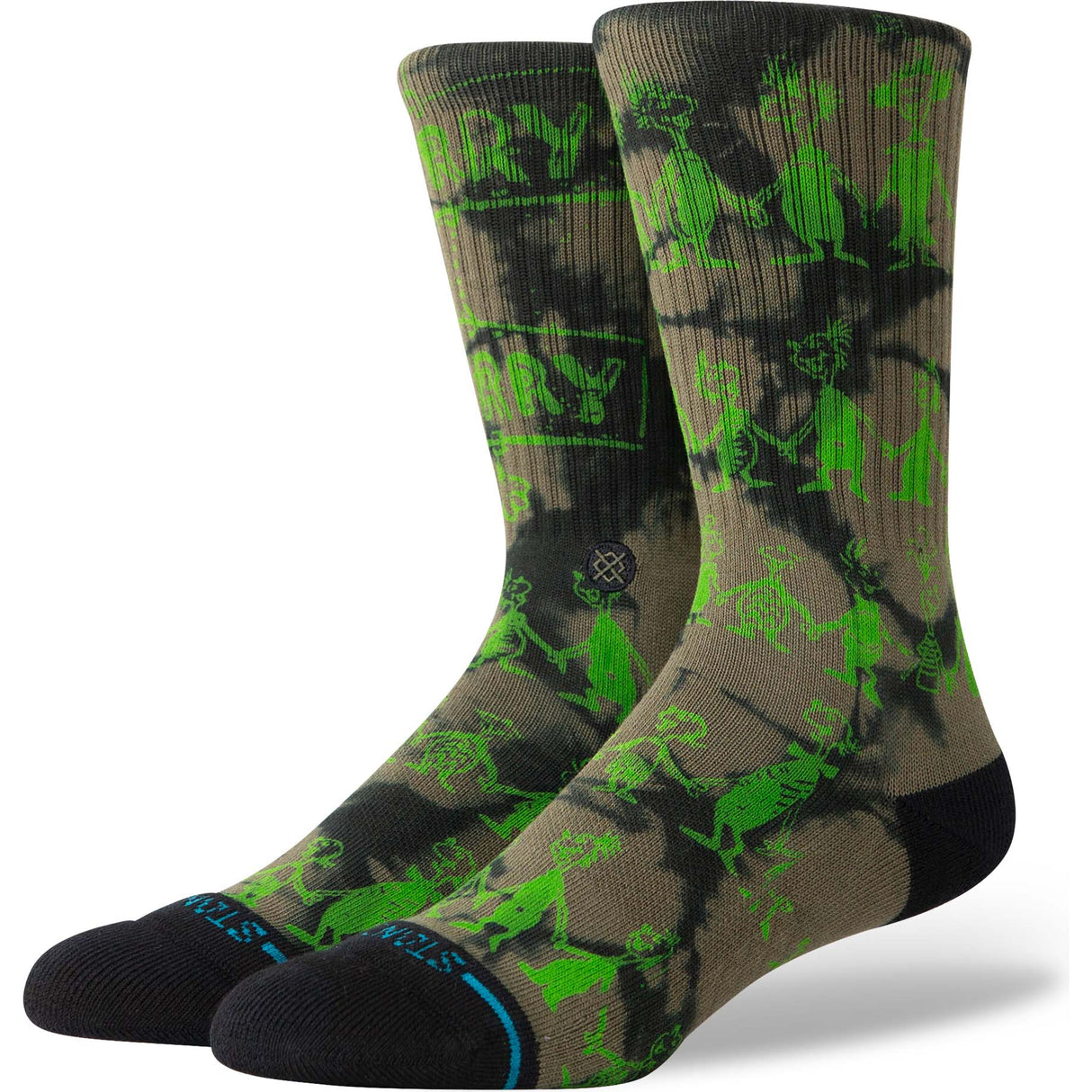Stance Down In Whoville Crew Socks - Black