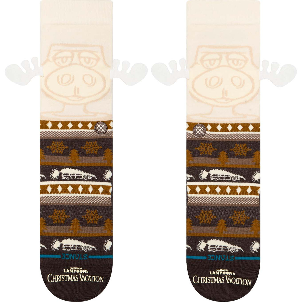 Stance Have Some Eggnog Crew Socks - Dark Brown