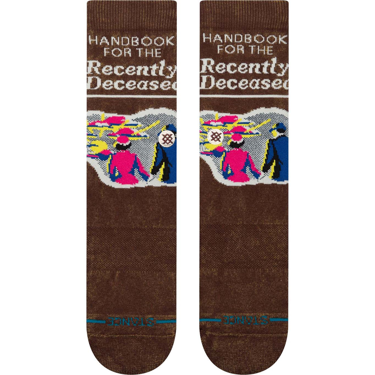 Stance Recently Deceased Crew Socks - Brown