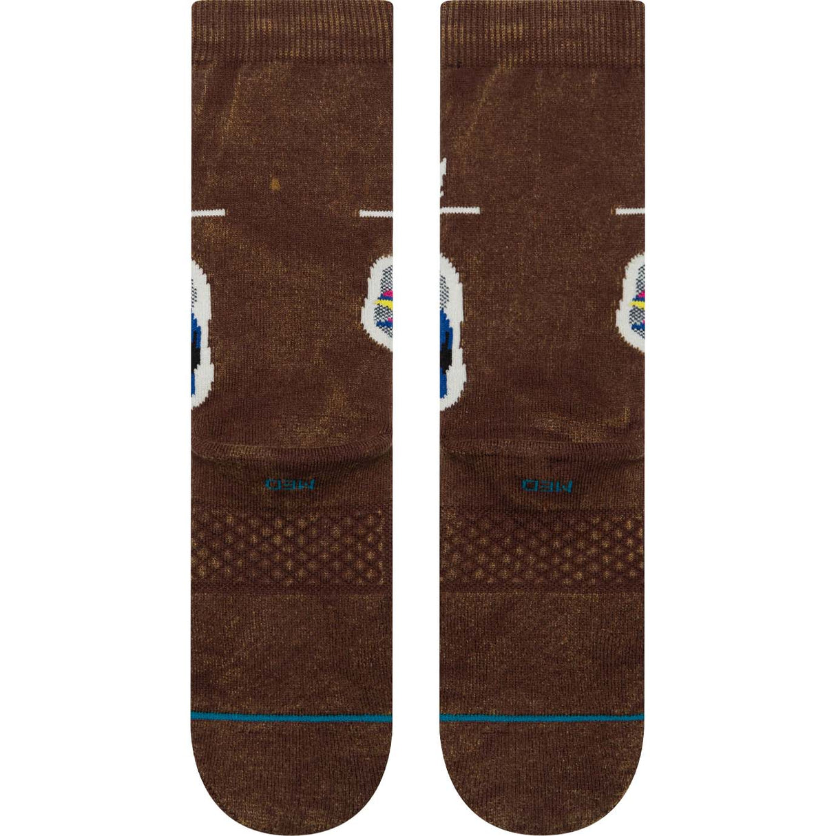Stance Recently Deceased Crew Socks - Brown