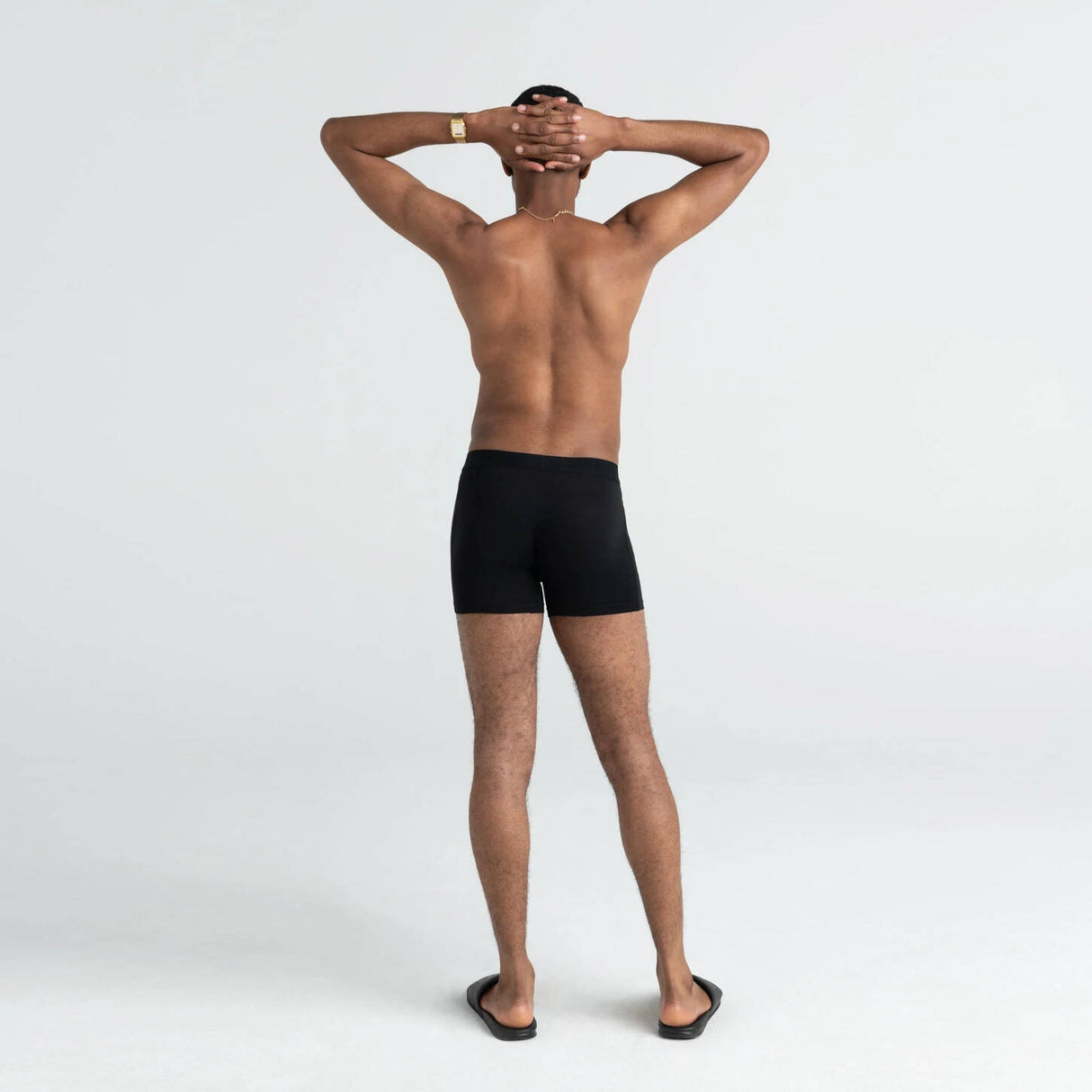 Saxx Vibe Boxer Briefs - Black/Black