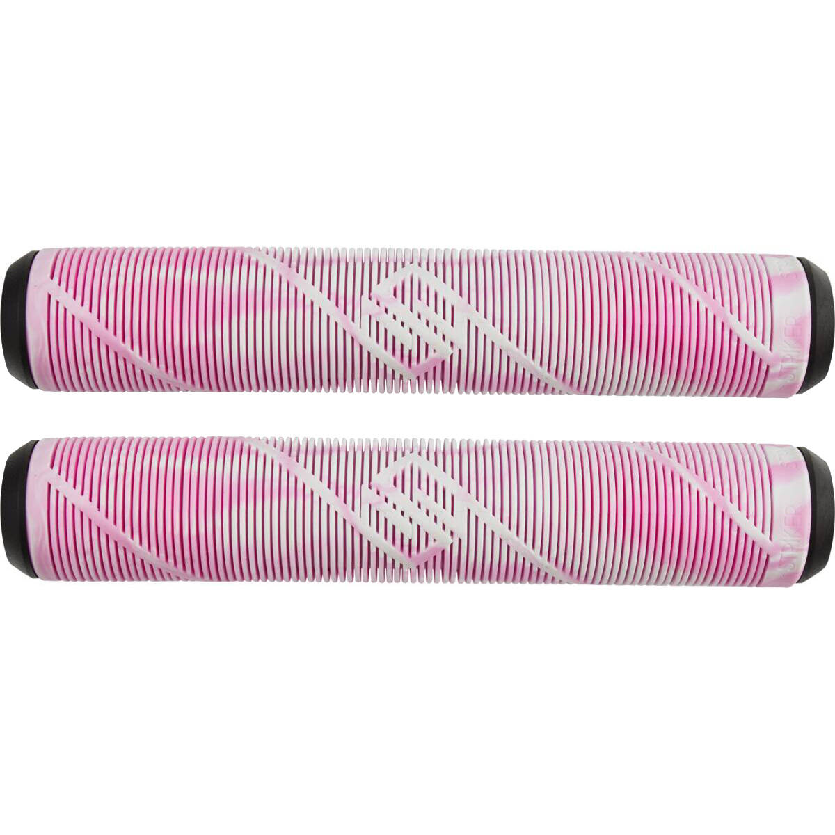 Striker Logo Scooter Grips - White/Pink