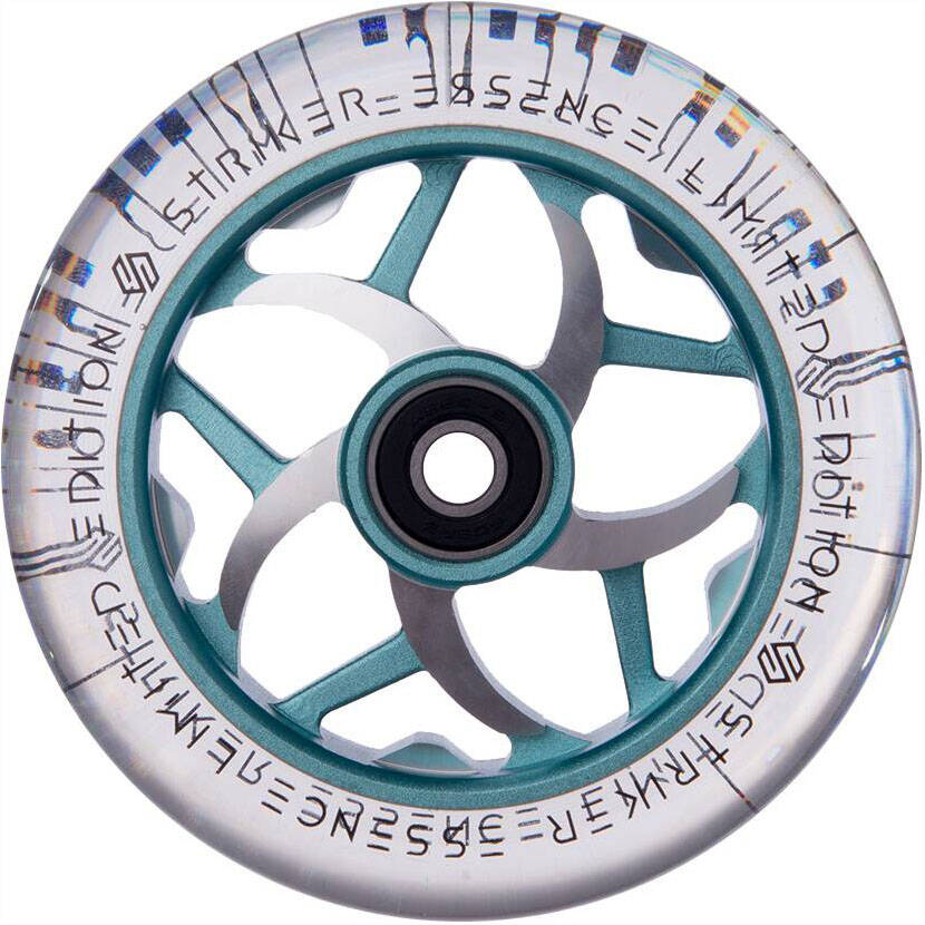 Striker Essence V3 Pro Scooter Wheel 110mm - Teal/Clear PU