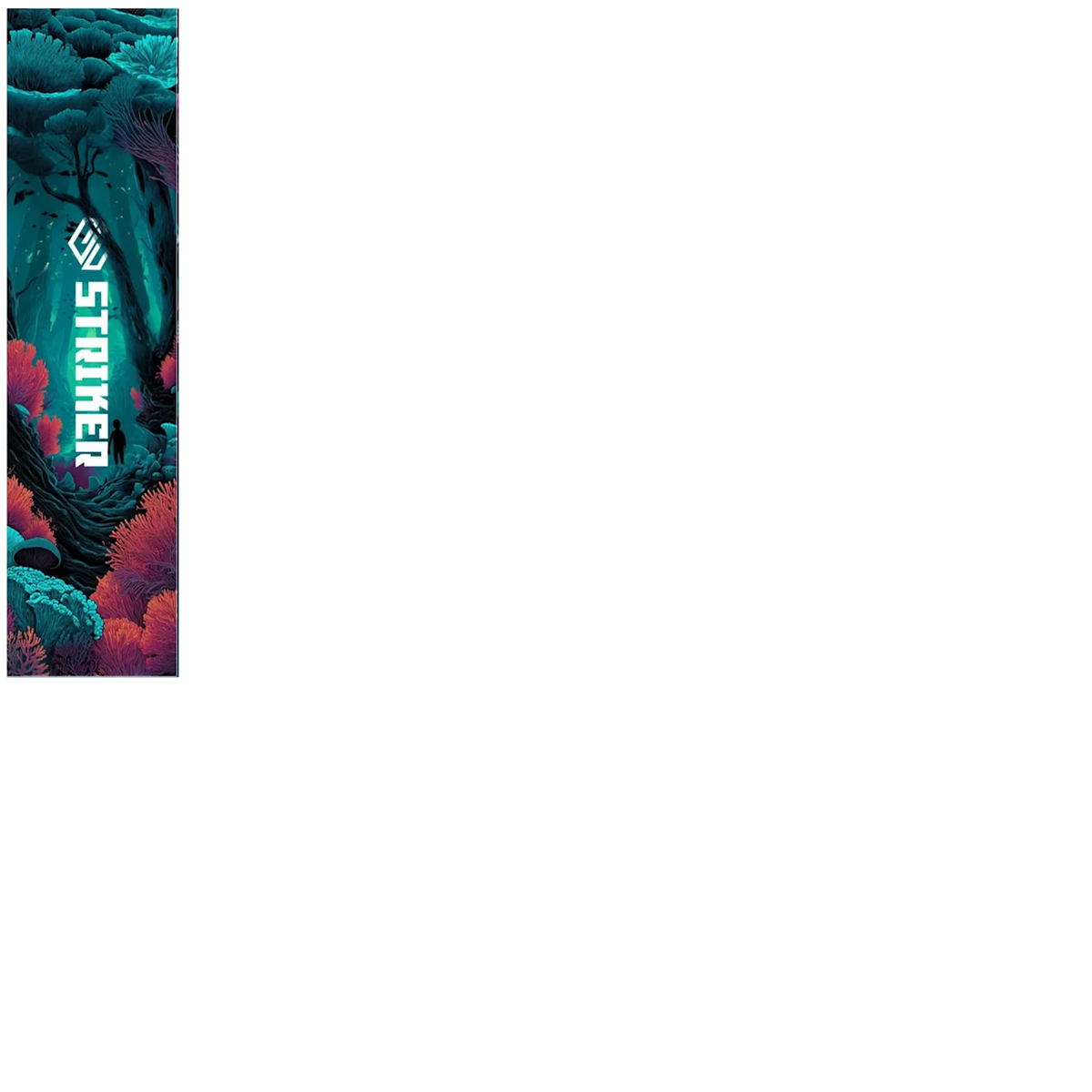 Striker Stunt Scooter Grip Tape - Teal/Purple 22" x 6.5"