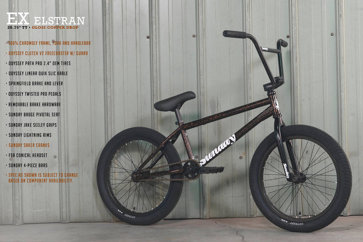 Sunday 2022 Ex 20.75'' (Elstran) Complete BMX - Gloss Copper Drop