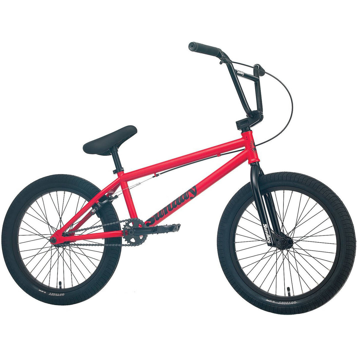 Sunday 2022 Primer 20.75'' Complete BMX - Matte Fire Engine Red