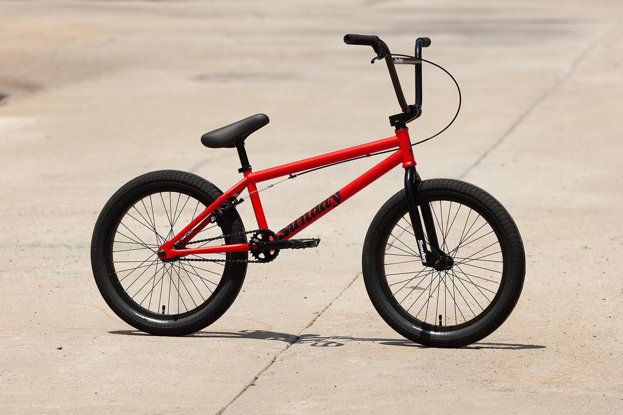 Sunday 2022 Primer 20.75'' Complete BMX - Matte Fire Engine Red