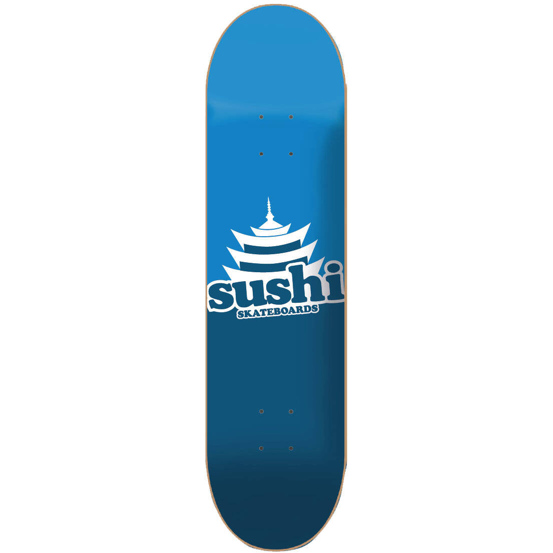 Sushi Pagoda Logo Custom Skateboard - Blue/Red 8''
