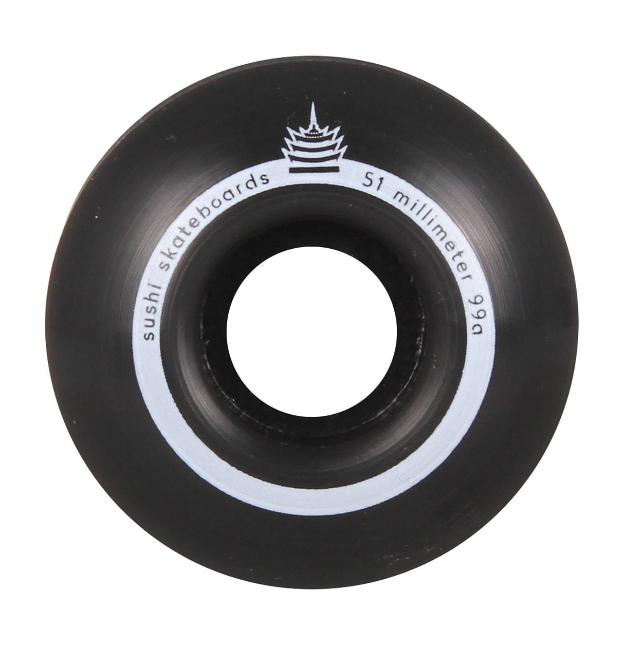 Sushi Pagoda V2 Skateboard Wheels - Black 54mm