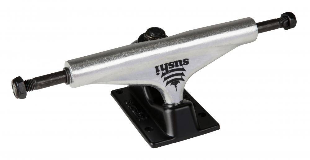 Sushi Pagoda Skateboard Trucks - Silver/Black 5.25''