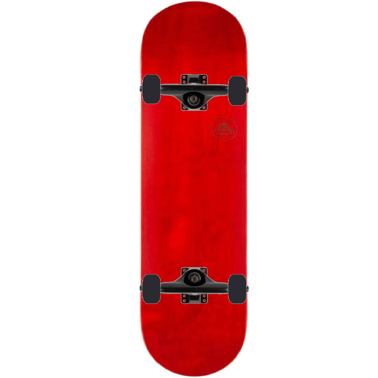 Sushi Pagoda Stamp Custom Skateboard - Red/Black 7.875''