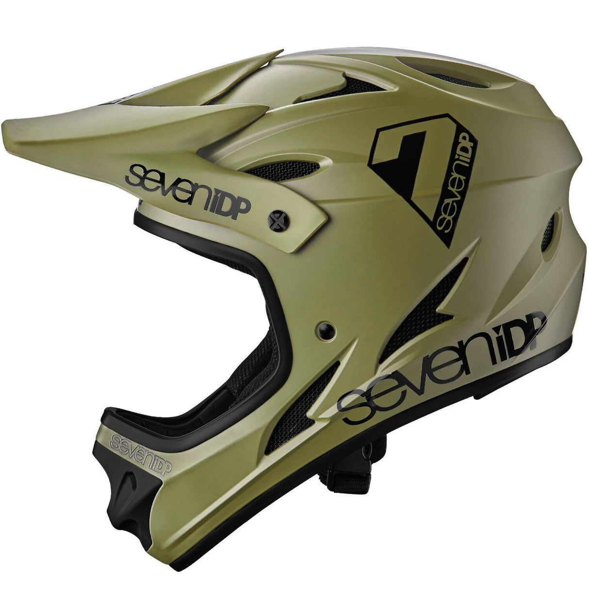7iDP M1 Full Face Helmet - Army Green