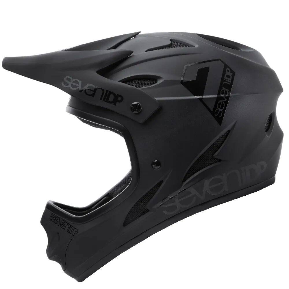 7iDP M1 Helmet - Matte Black/Gloss Black Large