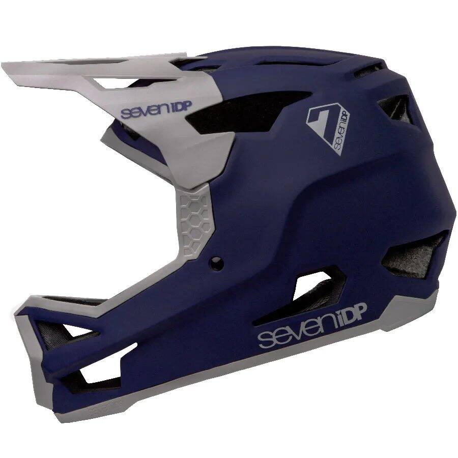 7iDP Project 23 Glass Fibre Helmet - Matte Deep Space Blue/Gloss Grey Large