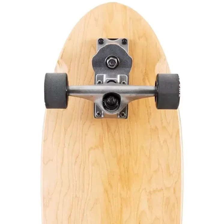 Two Bare Feet Boarding Co. 360 Surfskate Complete Cruiser Skateboard - Black 31''
