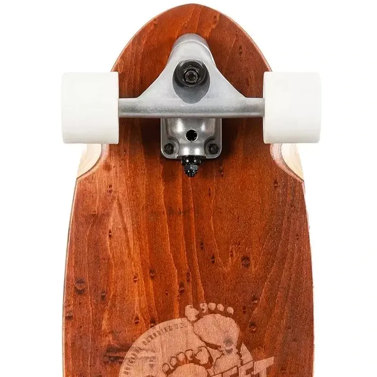 Two Bare Feet Madeira Complete Cruiser Skateboard - White 31''