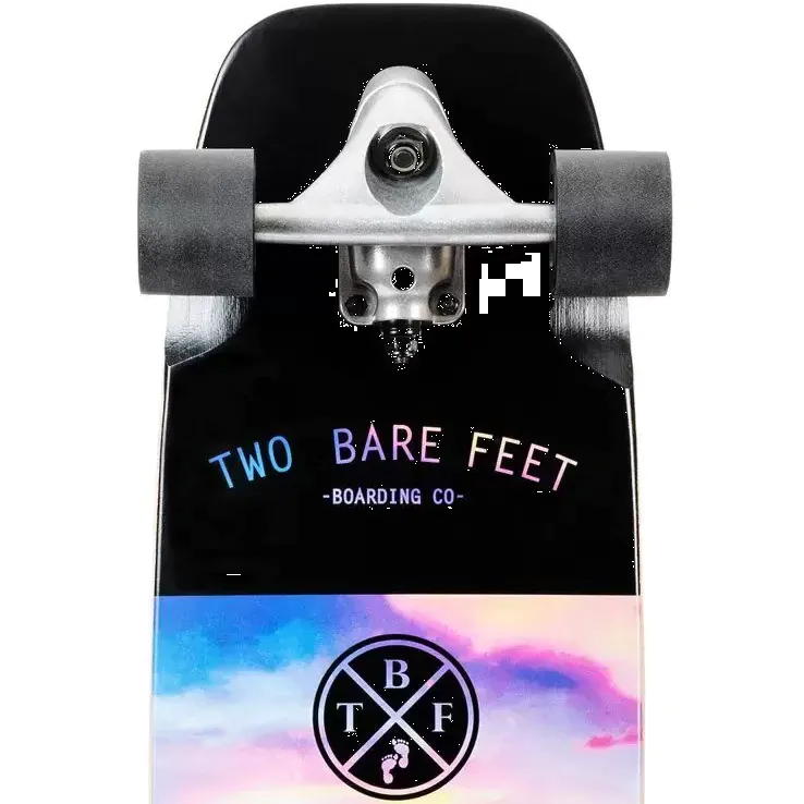 Two Bare Feet Sundowner Complete Cruiser Skateboard - Black 28''