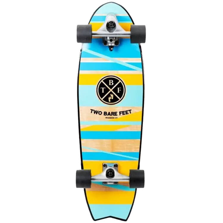 Two Bare Feet Wedge Standard Complete Cruiser Skateboard 31''