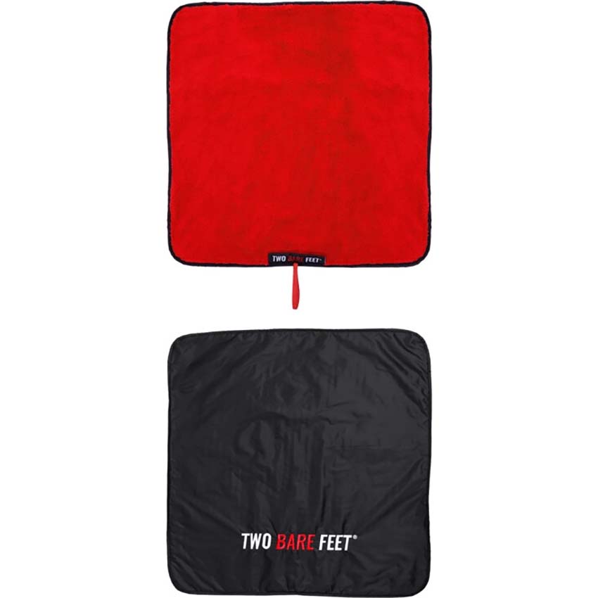 Two Bare Feet Weatherproof Changing Robe with Changing Mat - Blue/Red