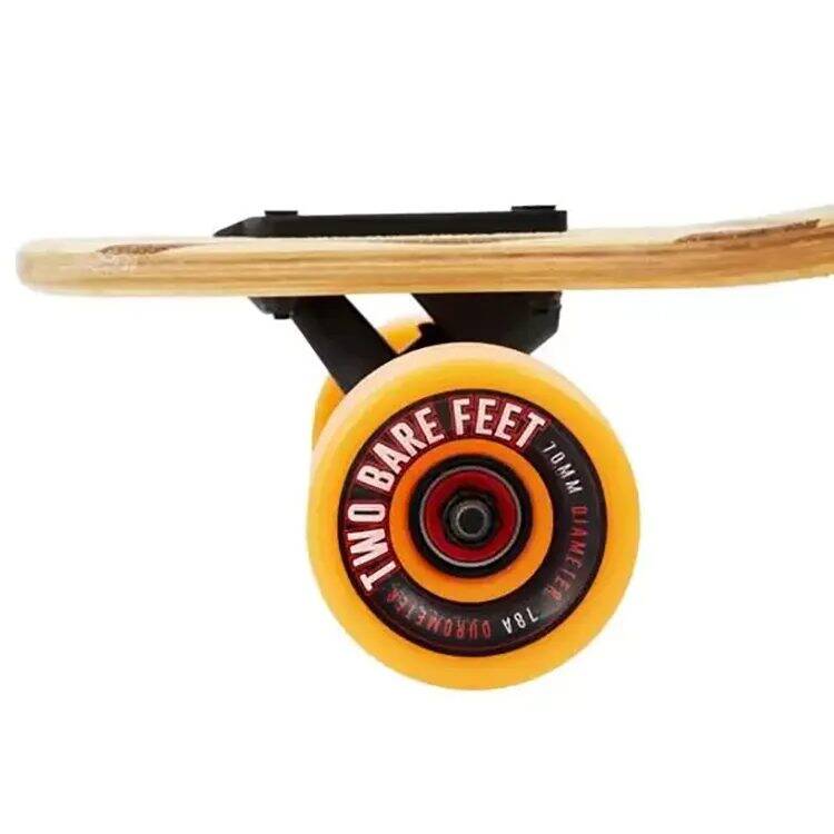 Two Bare Feet Austin Complete Longboard - Natural/Orange 36''