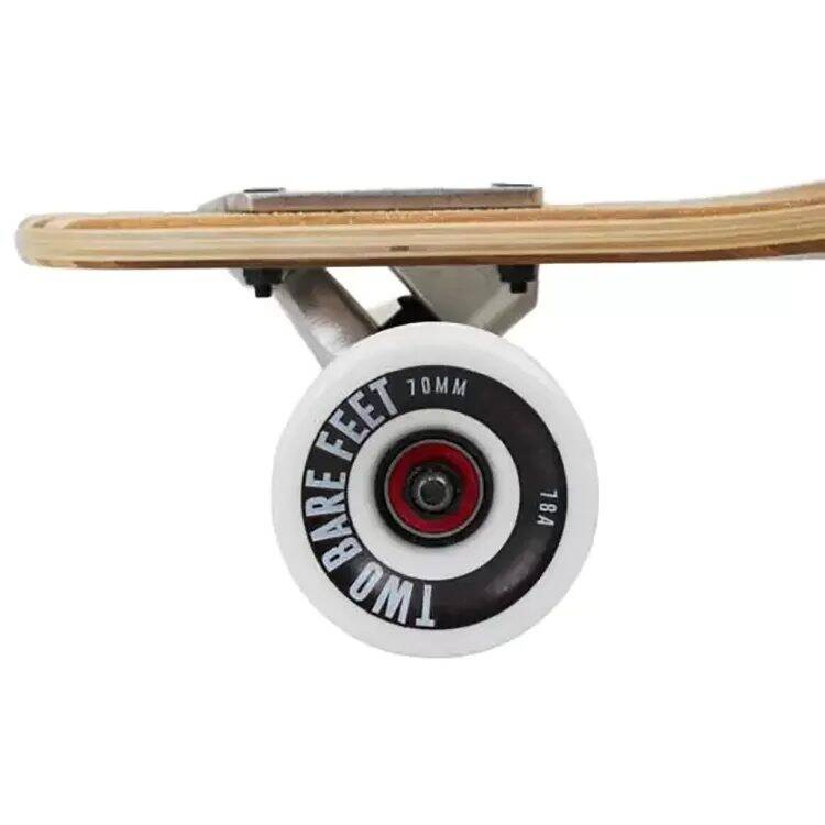 Two Bare Feet Brock Complete Longboard - Natural/White 42''